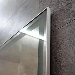 Дзеркало Dusel DE-M0061S1 Silver 75x100 см з годинником, Сірий - мініатюра 11