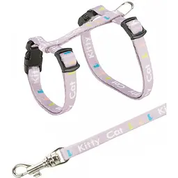 Шлейка з повідцем Trixie Kitty Cat для кошенят, нейлон, 21-33 см/8 мм (кольори в асортименті) - мініатюра 3