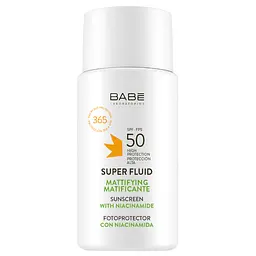 Солнцезащитный супер флюид Babe Laboratorios Sun Protection SPF 50, для всех типов кожи с матирующим эффектом, 50 мл