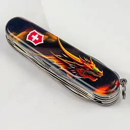 Ніж Victorinox Huntsman Zodiac 91мм 15функ Фантастичний дракон - мініатюра 2