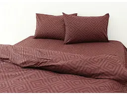 Постільна білизна (R128Brown) Євро TAG tekstil pbe0028289 - мініатюра 3