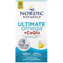Омега-3 з коензимом Q10 Nordic Naturals Omega CoQ10 640 мг 60 капсул (NOR-01890) - мініатюра 2