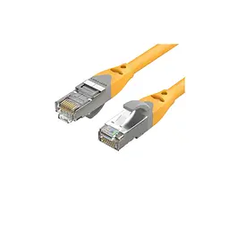 Патч-корд Vention 0.5 м, S/FTP Cat. 6A RJ-45 жовтий (IBHYD)