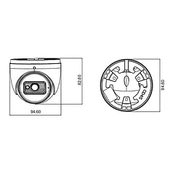 IP-відеокамера 5Mp TVT TD-9554E3B-A (D/PE/AR2) f=2.8mm з мікрофоном (77-00343) - мініатюра 2