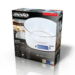 Ваги електронні Mesko MS 3165 кухонні з чашею - мініатюра 5