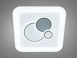 Світильник стельовий LED Diasha 8990-330x330, 52W, 2860lm, білий, металевий каркас, акриловий плафон, сучасний стиль для дому - мініатюра 2
