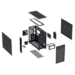 Корпус Asus Prime AP303 Mesh Чорний (90DC00V0-B39000) - мініатюра 3