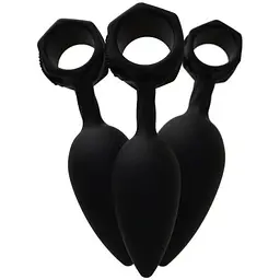 Набір анальних пробок Bathmate Anal Training Plugs діаметр 2.5 см 3.1 см 3.8 см - мініатюра 5