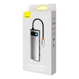 Порт-реплікатор Baseus 7-in-1 Metal Gleam Series Type-C to HDMI+USB+SD/TF Docking Station (WKWG020113) - мініатюра 7