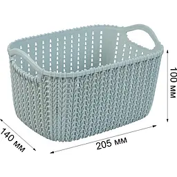 Кошик Stars Plast сірий 3 л (94258/сір) - мініатюра 3