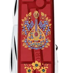Ніж Victorinox Climber Ukraine 91мм,14функ,черв прозор ,Українські мотиви - мініатюра 4