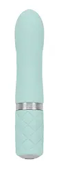Розкішний вібратор PILLOW TALK - Flirty Teal з кристалом Swarovski, гнучка головка