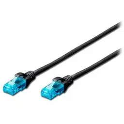 Патч-корд Digitus 5м, UTP, cat.5e, AWG 26/7, CCA, PVC, black (DK-1512-050/BL)