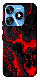 TPU чохол Demsky Black red marble для TECNO Spark 10 Pro