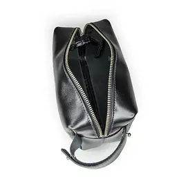 Чоловіча косметичка несесер шкіряна GRANDE PELLE 16х8х8 см acs0032158 - мініатюра 3