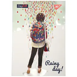 Блокнот Yes Rainy day А6, 64 листа, в клетку (152085)