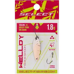 Блешня Select Welldy 1.8g 31mm #35 Milky Pink on Dark - мініатюра 2