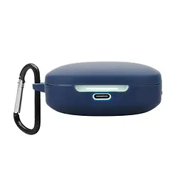 Силіконовий чохол для навушників Xiaomi Redmi Buds 6, Hang Case, синій, ультратонкий захисний кейс товщиною 2 мм, захист від подряпин, пилу та ударів, компактний, з карабіном для кріплення, ArmorStandart (ARM83391)