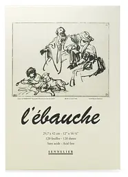 Блокнот склейка для ескізів та начерків Ebauche Sennelier, 130 аркушів, 90 г/м, 24x32 см - мініатюра 3