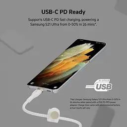 Кабель Belkin USB-C > USB-C заряджання/синхронізації 1м, 60Вт, Type-C, плетений, силіконовий, з ремі teh0013718 - мініатюра 10