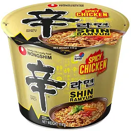 Локшина Nongshim Рамен Шин зі смаком пікантної курки біг боул 114 г