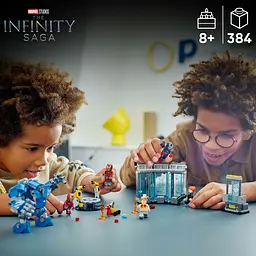 Конструктор LEGO Marvel Super Heroes Лабораторія Залізної Людини зал обладунків 384 деталі (76315) - мініатюра 10