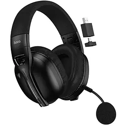 Накладні бездротові навушники W114 Magic +3.5mm+2.4G Black Hoco teh0030640
