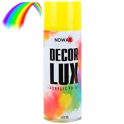 Флуоресцентна фарба Nowax Спрей 450 мл Жовта (yellow) NX48045