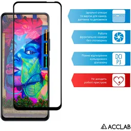Скло захисне ACCLAB Full Glue Infinix Hot 50 5G Black (1283126606953) - миниатюра 5