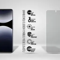 Плівка захисна Armorstandart hydrogel Anti-spy Xiaomi Redmi Note 15 Pro 5G (ARM89650) - мініатюра 2