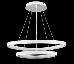 Люстра світлодіодна Splendid Ray L2550/650+450/2 LED, 2 лампи, регулювання світла, білий колір, сучасний стиль для дому