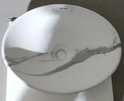 Умивальник накладний Mixxus Premium Ellipse-0108 marble 400x330x145 мм MP6526, Мармур - мініатюра 2