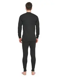 Комплект чоловічий (Кальсоні+Футболка довгий рукав) Thermal set LUX Cott's Wool меланжевий 3XL - мініатюра 2