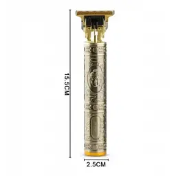 Акумуляторний тример для волосся та бороди RAF R434 з USB-зарядкою, 4 насадки, нержавіючі леза, до 120 хв роботи - мініатюра 6