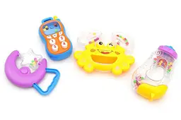 Набір дитячих брязкальце YG Toys для немовлят 0+, що розвивають дрібну моторику зі звуком (999-44)