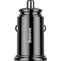 Автомобільний зарядний пристрій Baseus Circular Plastic PD3.0 QC 4.0 + 30W USB + Type-C black (CCALL-YS01) - мініатюра 3