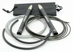 Скакалка швидкісна на підшипниках алюмінієва MadMax MFA-286 Speed jump rope Black 3 м (MFA-286-BLK-U) - мініатюра 2