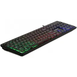 Клавіатура дротова Gembird KB-UML-01-UA USB Black з підсвіткою - мініатюра 2