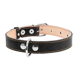 Нашийник Collar подвійний, 38-50х2,5 см, чорний - мініатюра 2