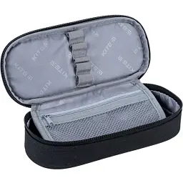 Пенал м'який Kite 22x9.5x6 см сіро-чорний (HK24-599-1) - мініатюра 3