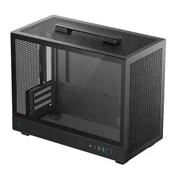 Корпус DeepCool CH160 PLUS Black без БЖ Mini Tower MicroATX / Mini ITX 1xType-C / 2xUSB 3.0 макс. CPU - 164 мм / GPU - 342 мм бічна панель із загартованого скла (R-CH160-BKNGM0-G)