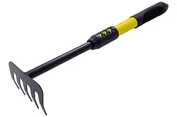 Граблі штирьові прямі MasterTool 430 x 95 мм гумова ручка - мініатюра 2