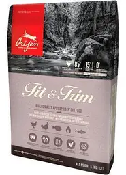 Сухий корм Orijen FIT&TRIM CAT 1.8 кг для кішок із зайвою вагою (курча, індичка, оселедець, камбала)