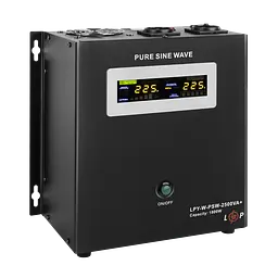 ДБЖ з правильною синусоїдою 24V LPY-W-PSW-2500VA+(1800Вт)10A/20A - мініатюра 3