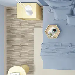 Вінілова плитка що самоклеїться Sticker Wall 152.4х914.4х1.5мм Сіро-бежева СВП-008 Матова SW-00000286 - мініатюра 6