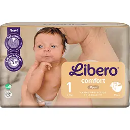 Підгузки Libero Comfort 1 (2-5 кг) 43 шт. - мініатюра 2