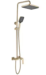 Душова система з виливом Rea Joe brushed gold REA-P5656 - мініатюра 4