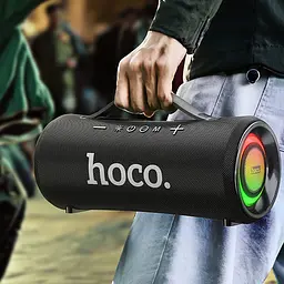 Bluetooth колонка Hoco HA10 Oleada outdoor Black - мініатюра 7