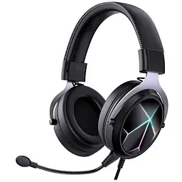 Дротова ігрова гарнітура Onikuma Gaming with LED X10 Pro, USB, 3.5mm, 2.1m, black