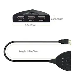 HDMI світч-подовжувач 3x1 Voltronic XC20 Switch 1080p - мініатюра 4
